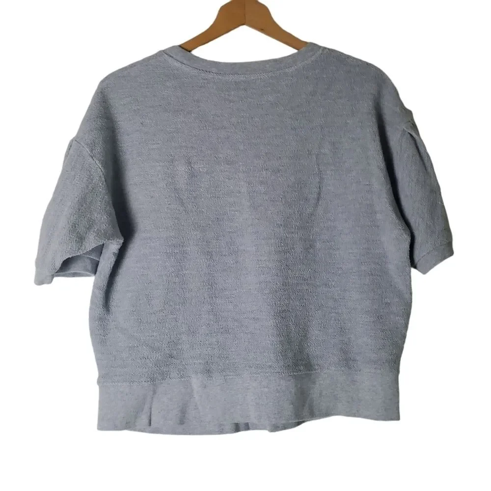 J. Crew Gray Short Sleeve Sweater Size S